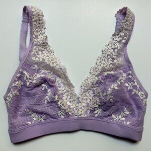Wacoal Embrace Lace Wire Free Bralette Size 34 Lavender